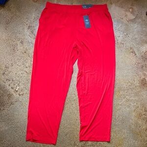 Avenue VIP red‎ super soft pull on straight leg knit pants